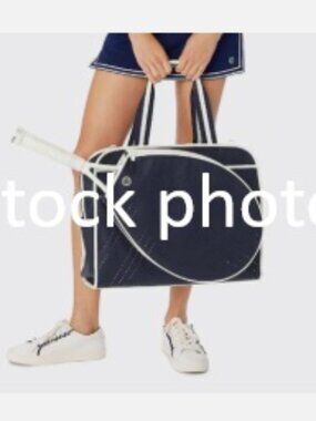 Tory Sport Navy Tennis Racquet Bag